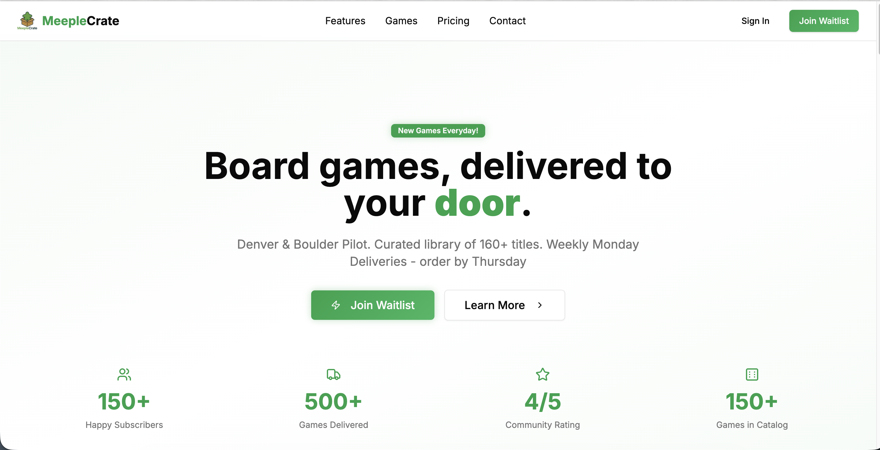 MeepleCrate - Board Game Rental Platform